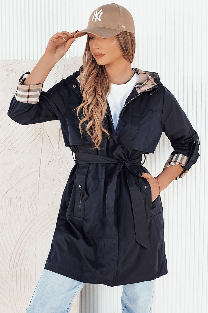 Kurtka przejściowa damska parka CIVIT granatowa Dstreet TY4211