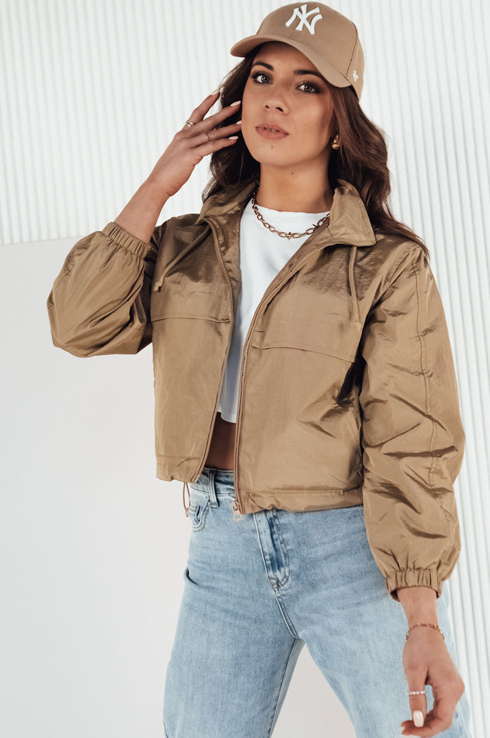 Kurtka przejściowa damska z kapturem GRAUS beżowa Dstreet TY4221