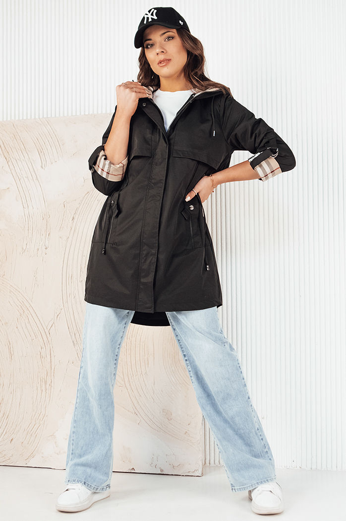 Kurtka przejściowa damska parka VERDU czarna Dstreet TY4226
