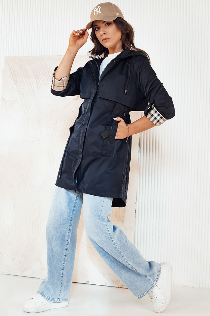 Kurtka przejściowa damska parka VERDU granatowa Dstreet TY4227