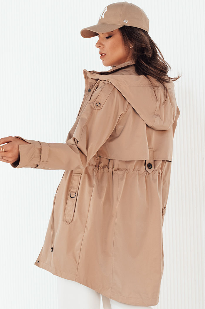 Kurtka przejściowa damska parka BRENS beżowa Dstreet TY4232