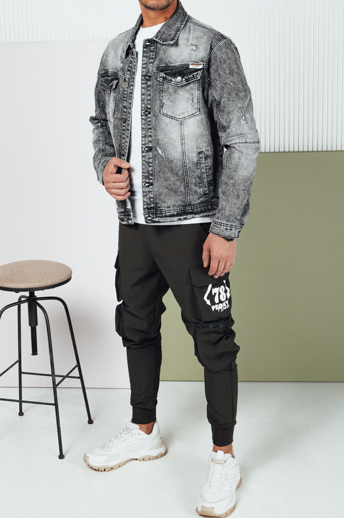 Kurtka męska jeansowa czarna Dstreet TX4689