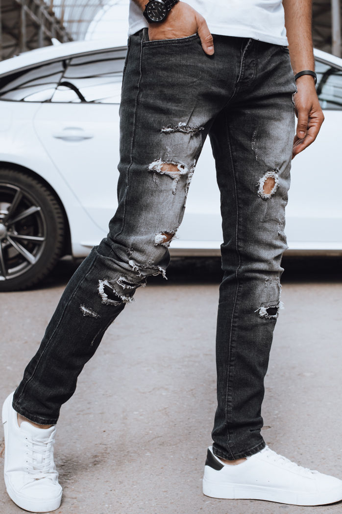 Spodnie męskie jeansowe czarne Dstreet UX4223