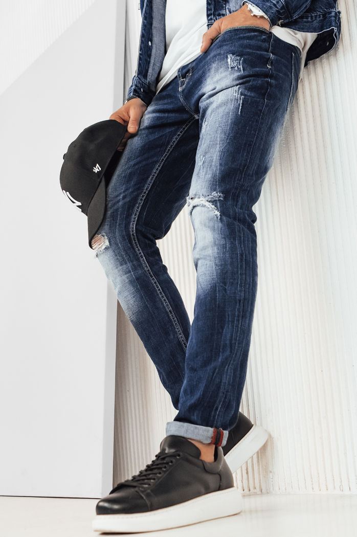 Spodnie męskie jeansowe niebieskie Dstreet UX4225