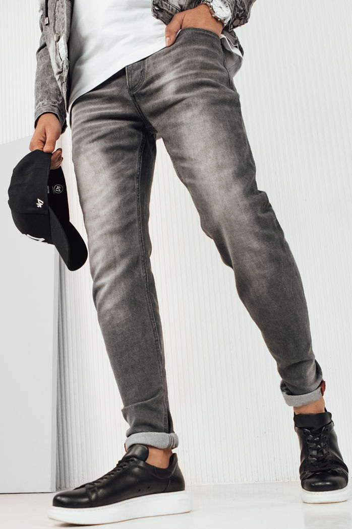 Spodnie męskie jeansowe jasnoszare Dstreet UX4228