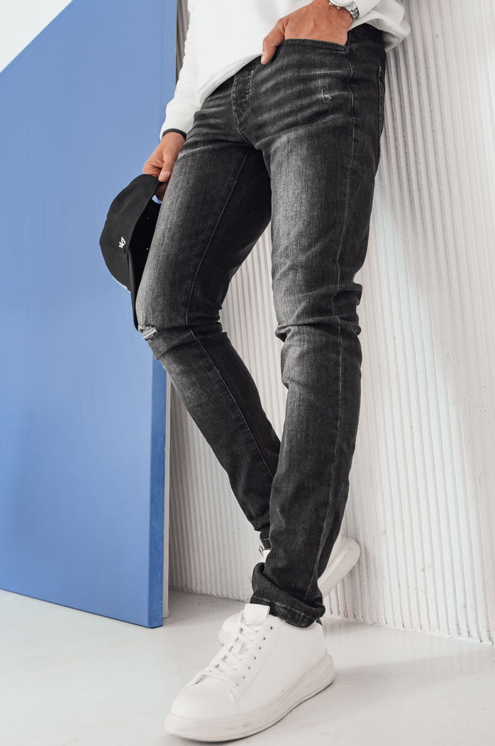 Spodnie męskie jeansowe czarne Dstreet UX4243