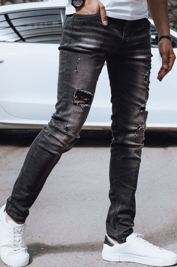Spodnie męskie jeansowe czarne Dstreet UX4247