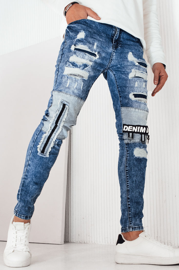 Spodnie męskie jeansowe niebieskie Dstreet UX4249