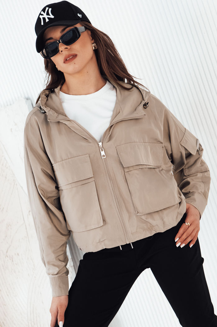 Kurtka przejściowa damska BUNOL beżowa Dstreet TY4253