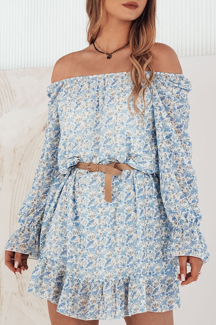 Sukienka hiszpanka KERVEN niebieska Dstreet EY2470