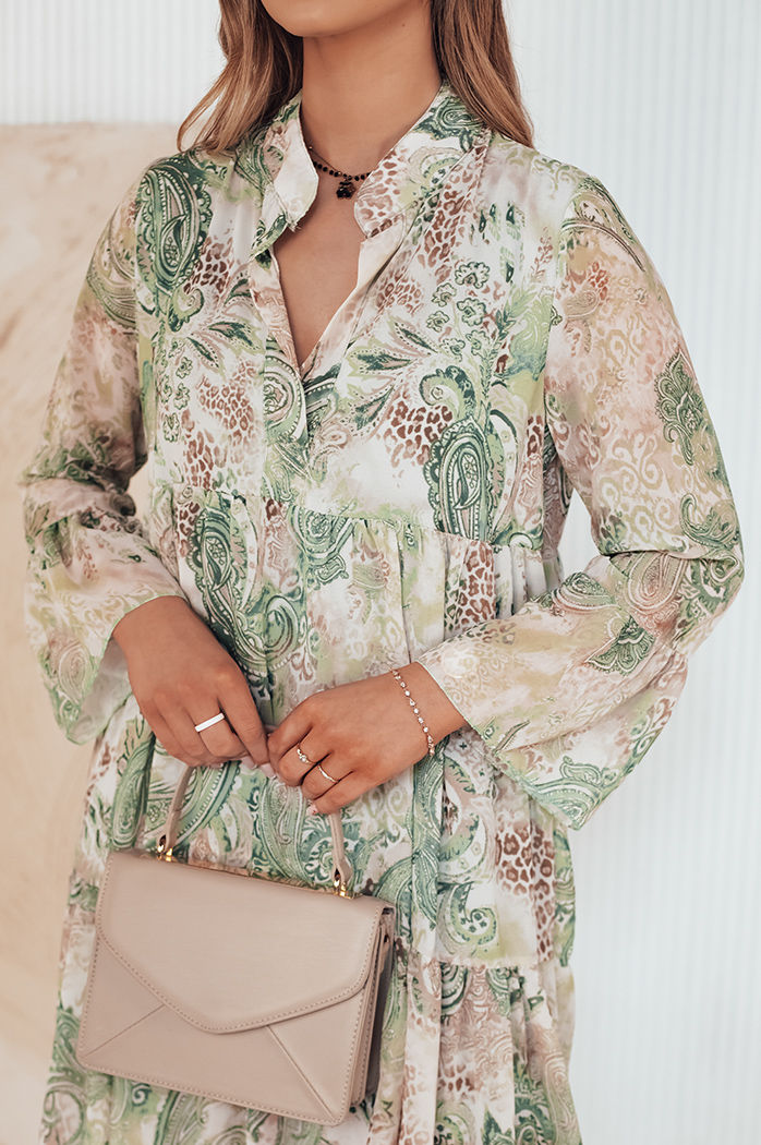 Sukienka PRINSA zielona Dstreet EY2476