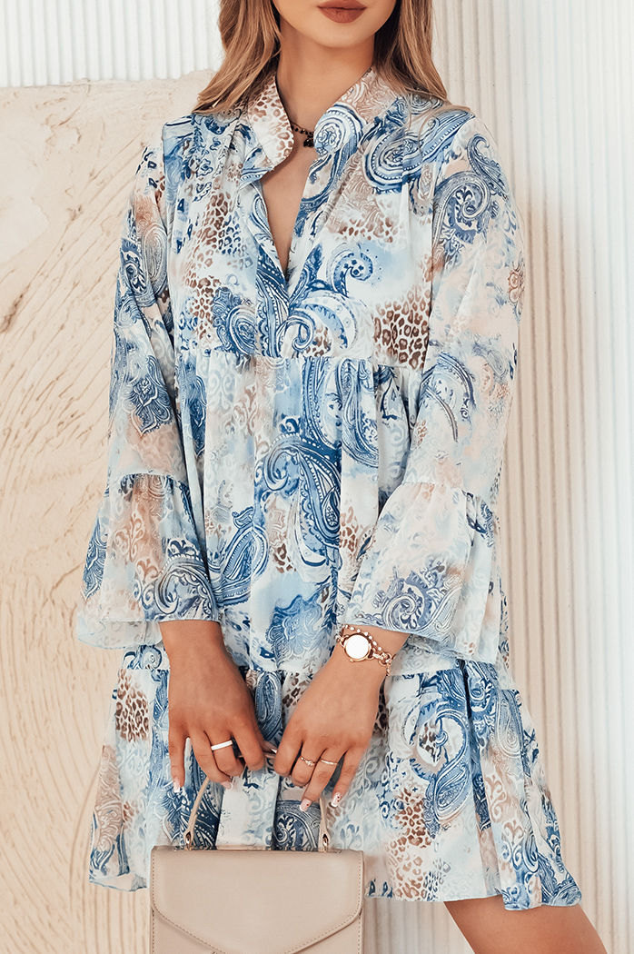 Sukienka PRINSA błękitna Dstreet EY2477