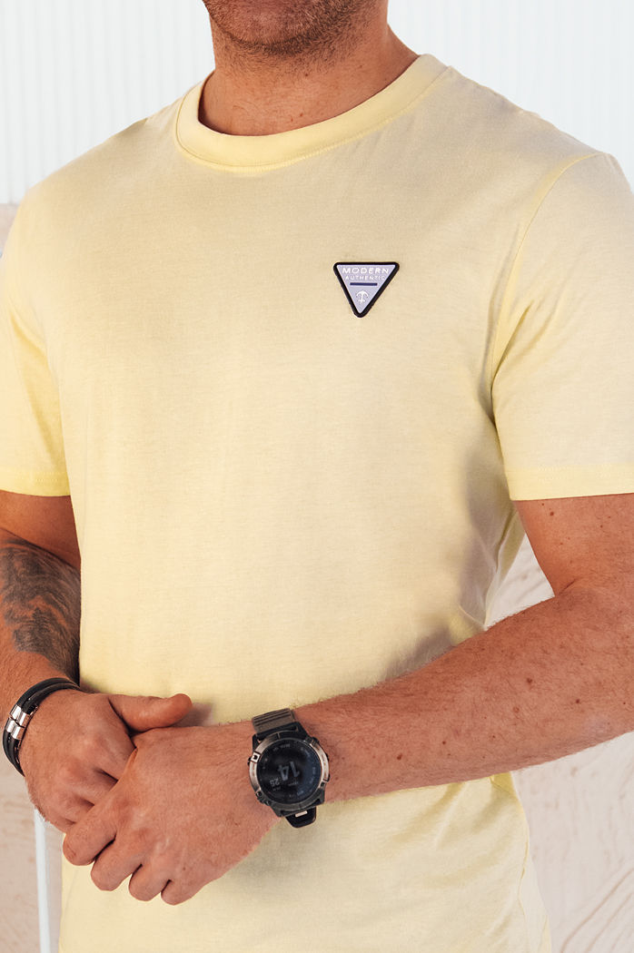 Koszulka męska basic żółta Dstreet RX5445