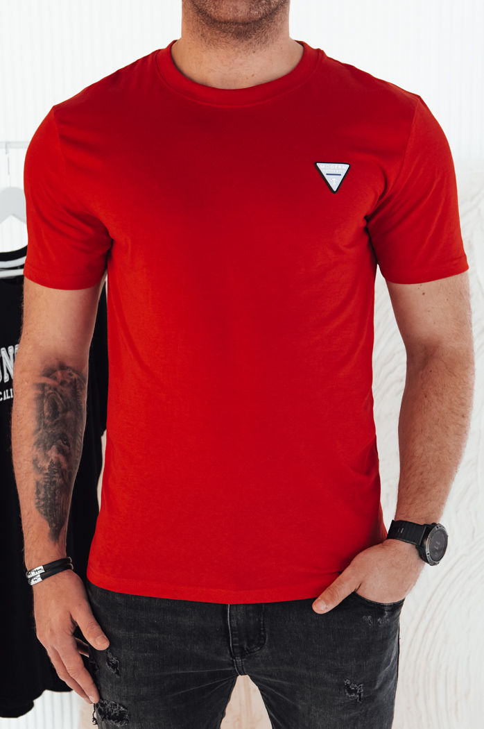 Koszulka męska basic czerwona Dstreet RX5446