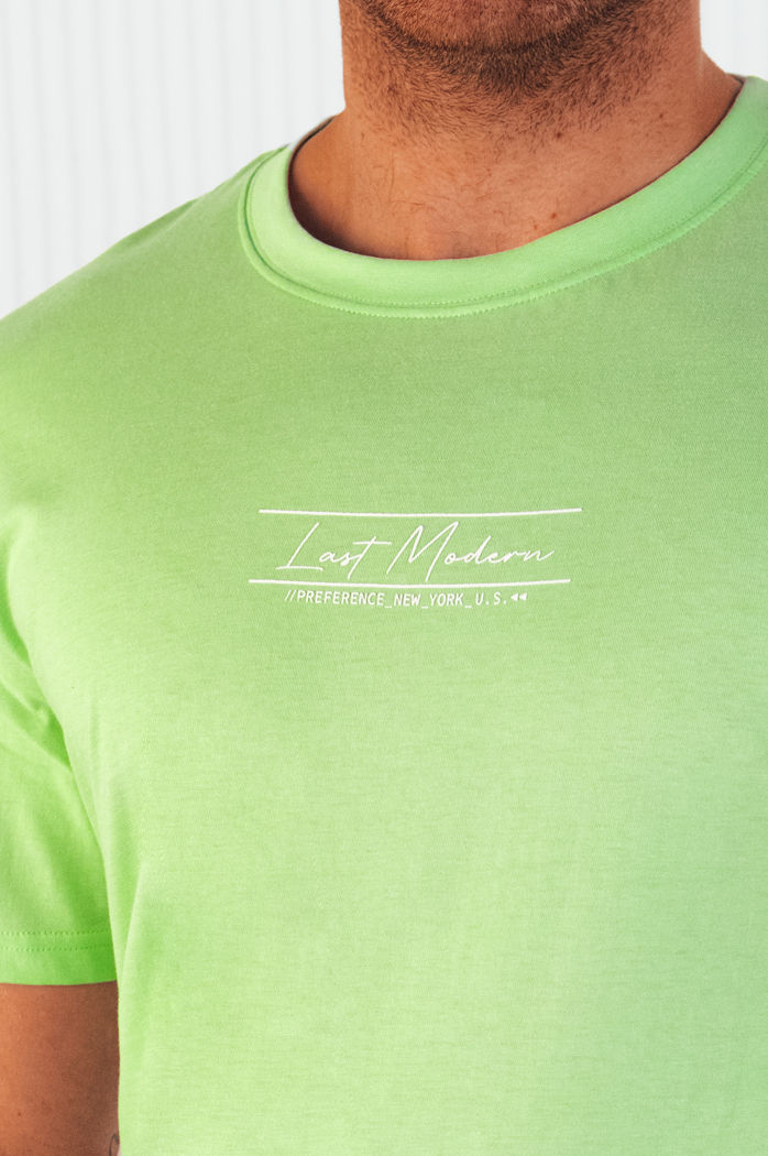 Koszulka męska z nadrukiem zielona Dstreet RX5472