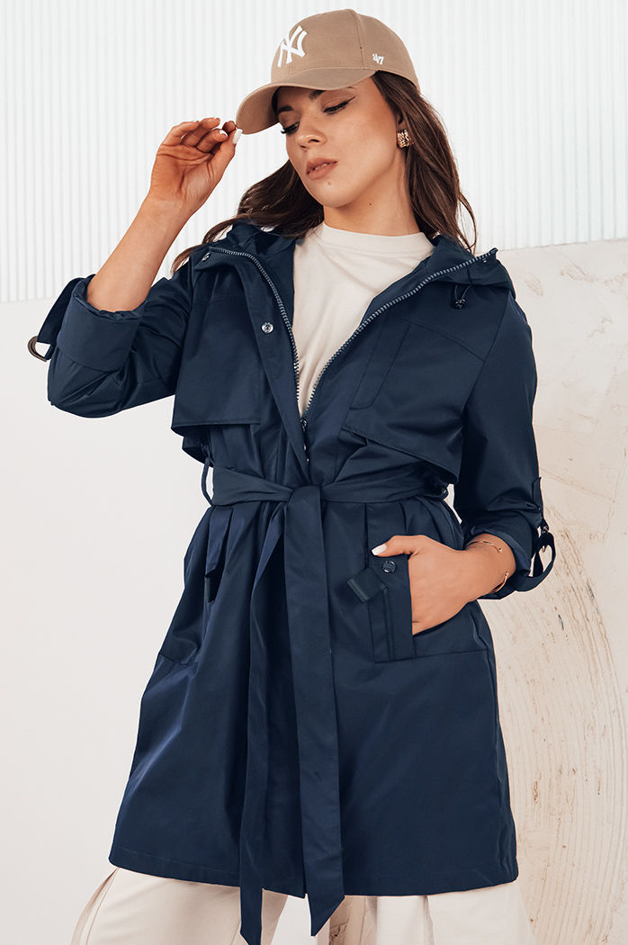 Kurtka przejściowa damska parka NOLES granatowa Dstreet TY4281