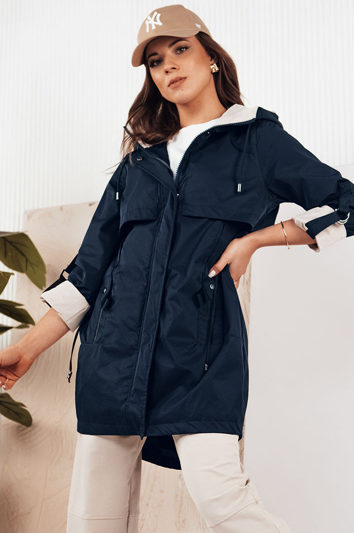 Kurtka przejściowa damska parka MEROY granatowa Dstreet TY4291