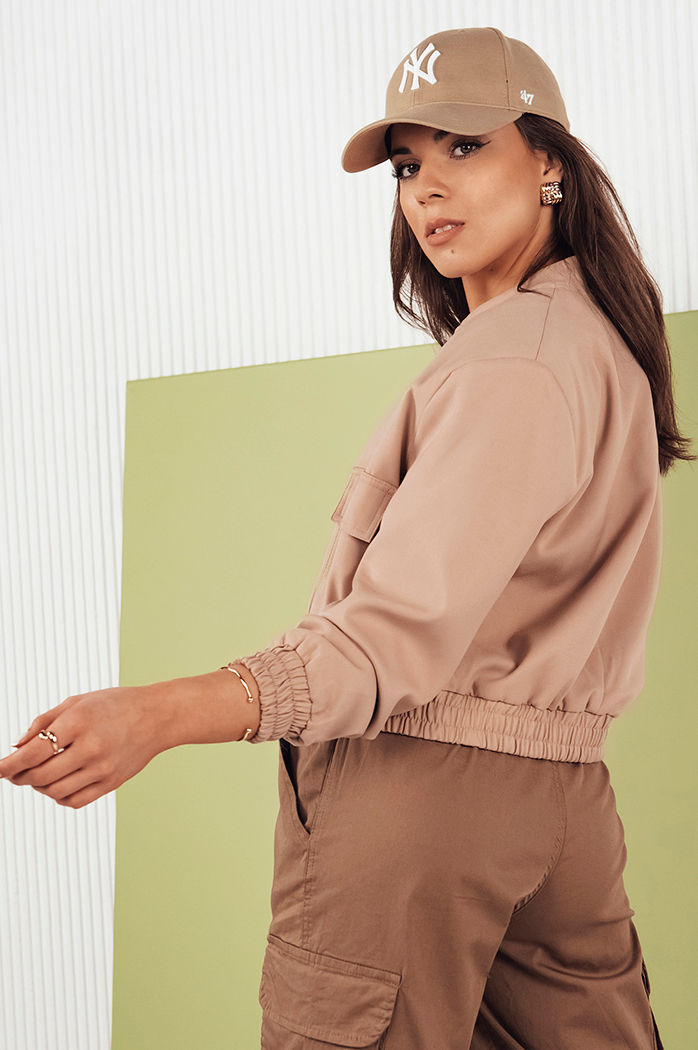 Kurtka damska bomberka VERPI beżowa Dstreet TY4297