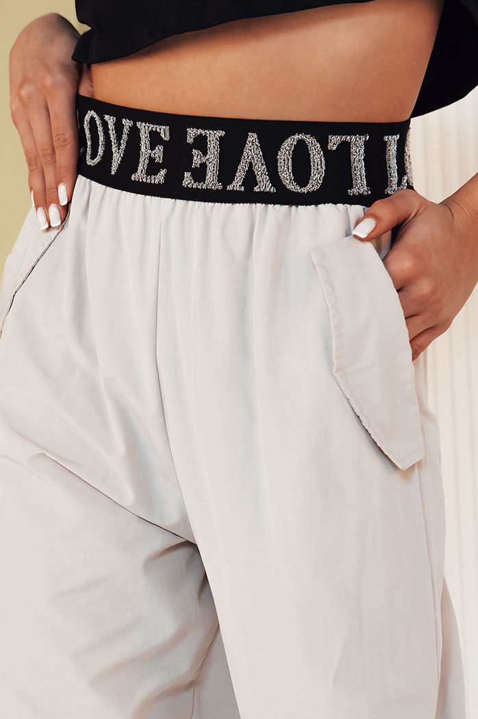 Spodnie damskie SORLIN szare Dstreet UY2017