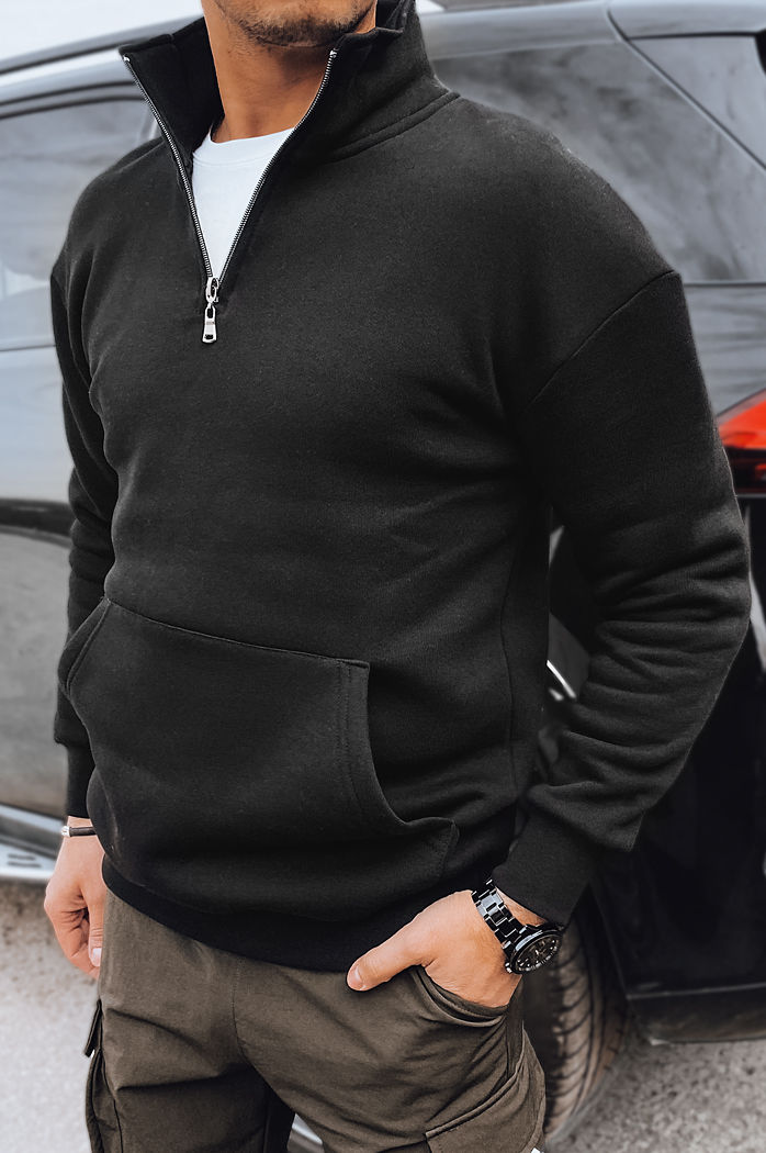 Bluza męska bez kaptura czarna Dstreet BX5670