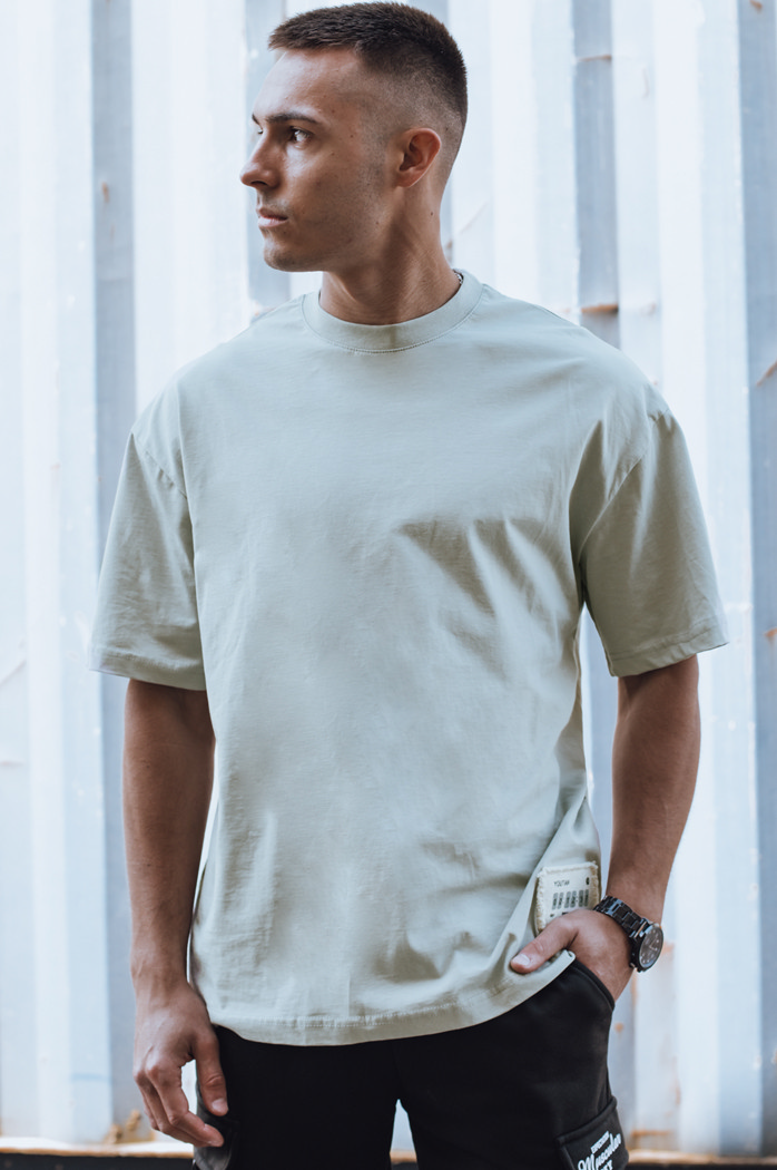 T-shirt męski oliwkowy Dstreet RX5502