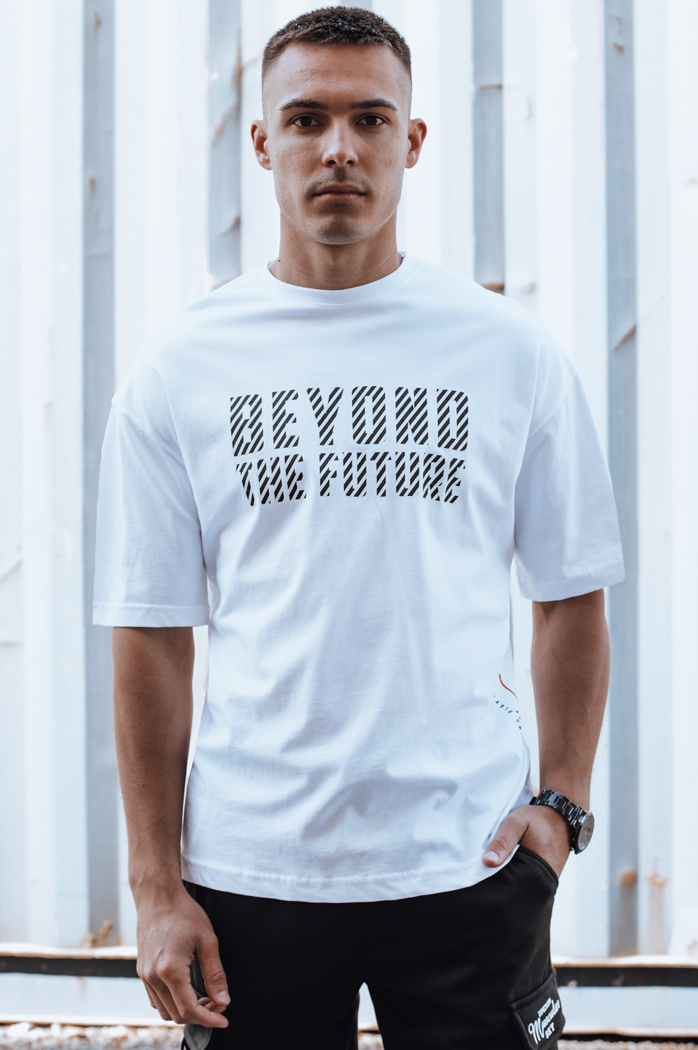 T-shirt męski biały Dstreet RX5527