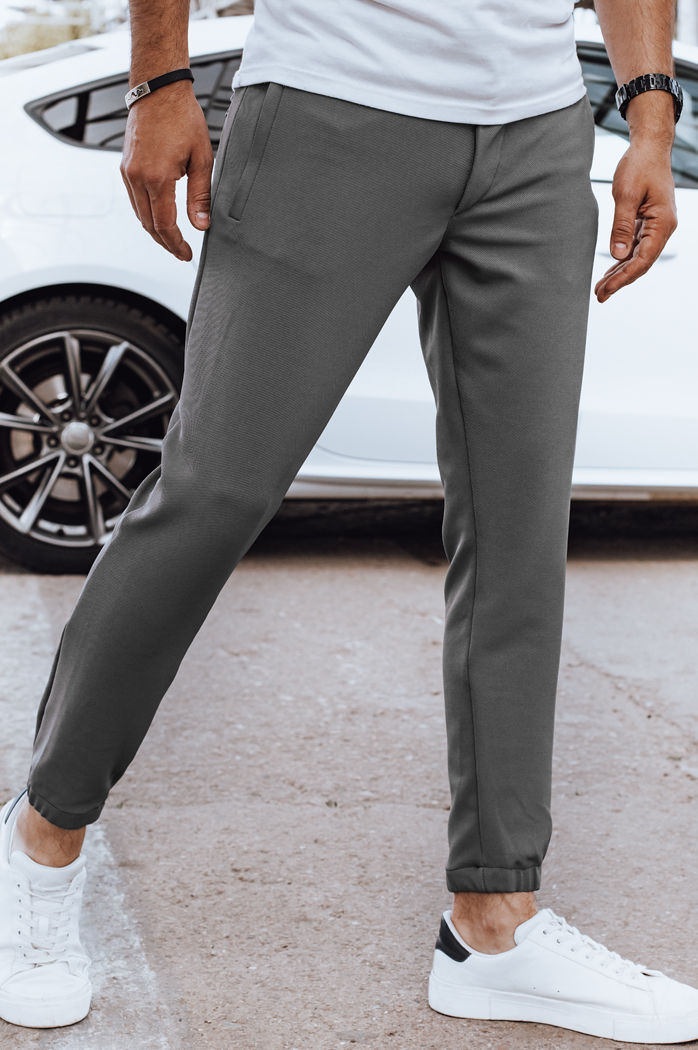 Spodnie męskie joggery ciemnoszare Dstreet UX4265