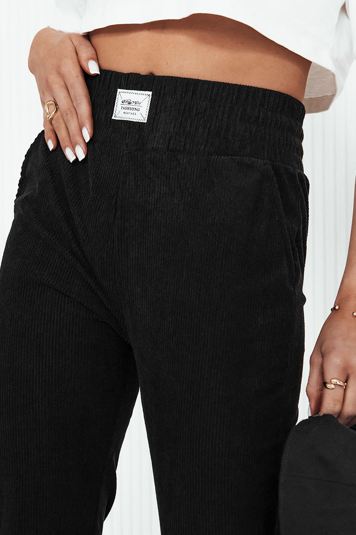 Spodnie damskie dresowe MORSI czarne Dstreet UY2038