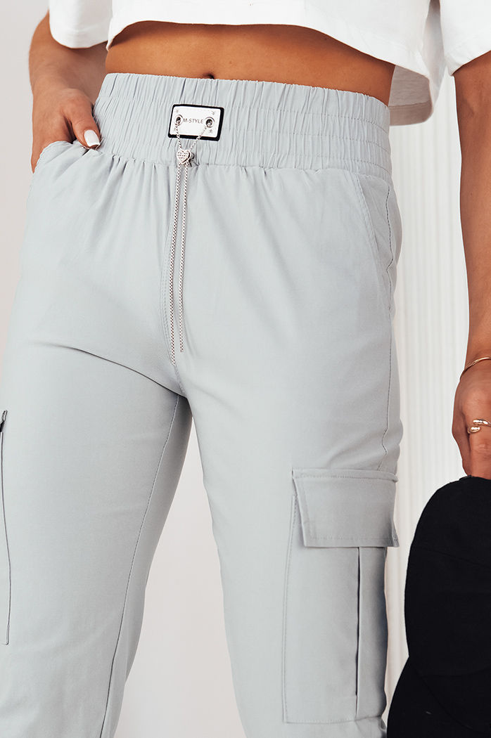 Spodnie damskie MAREN szare Dstreet UY2068