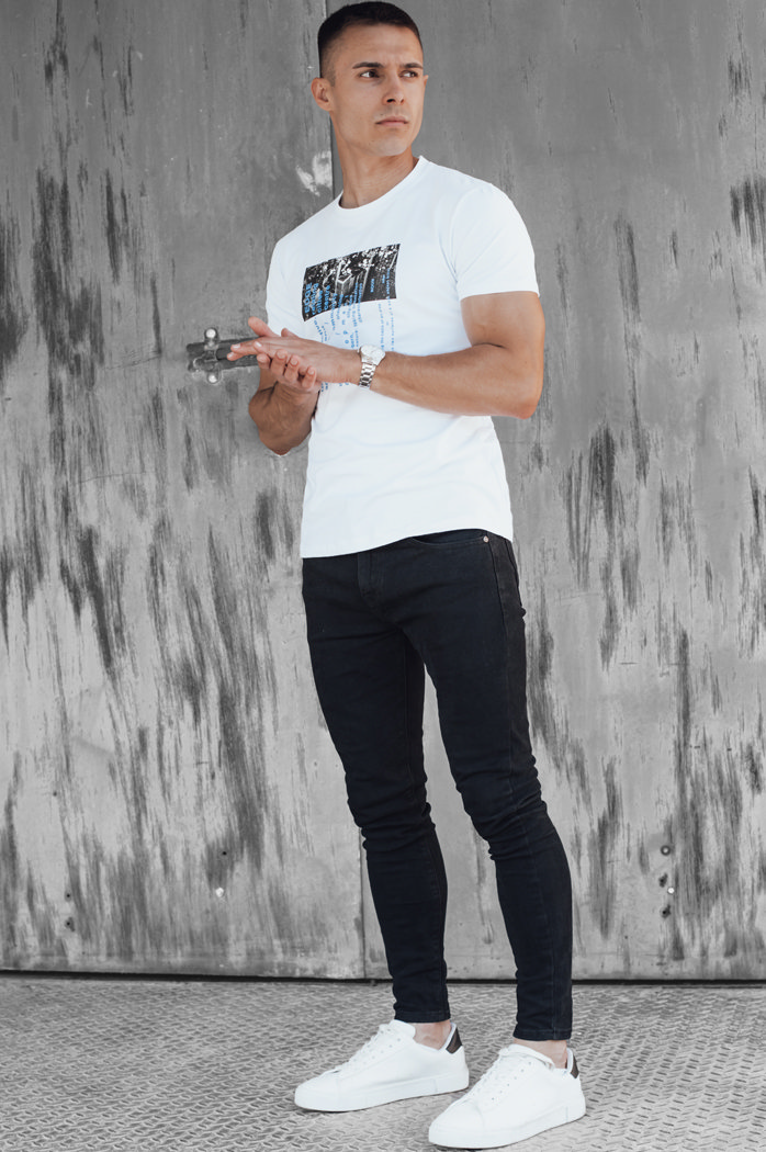 Koszulka męska biała Dstreet RX5544