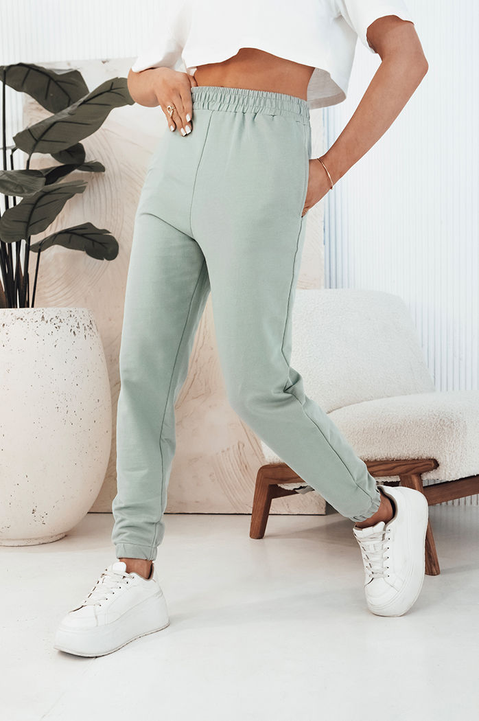 Spodnie damskie dresowe SWAN oliwkowe Dstreet UY2084