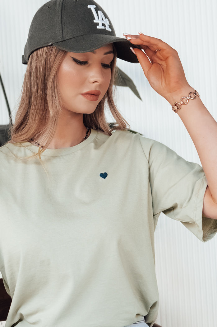 T-shirt damski MILOV pistacjowy Dstreet RY2541