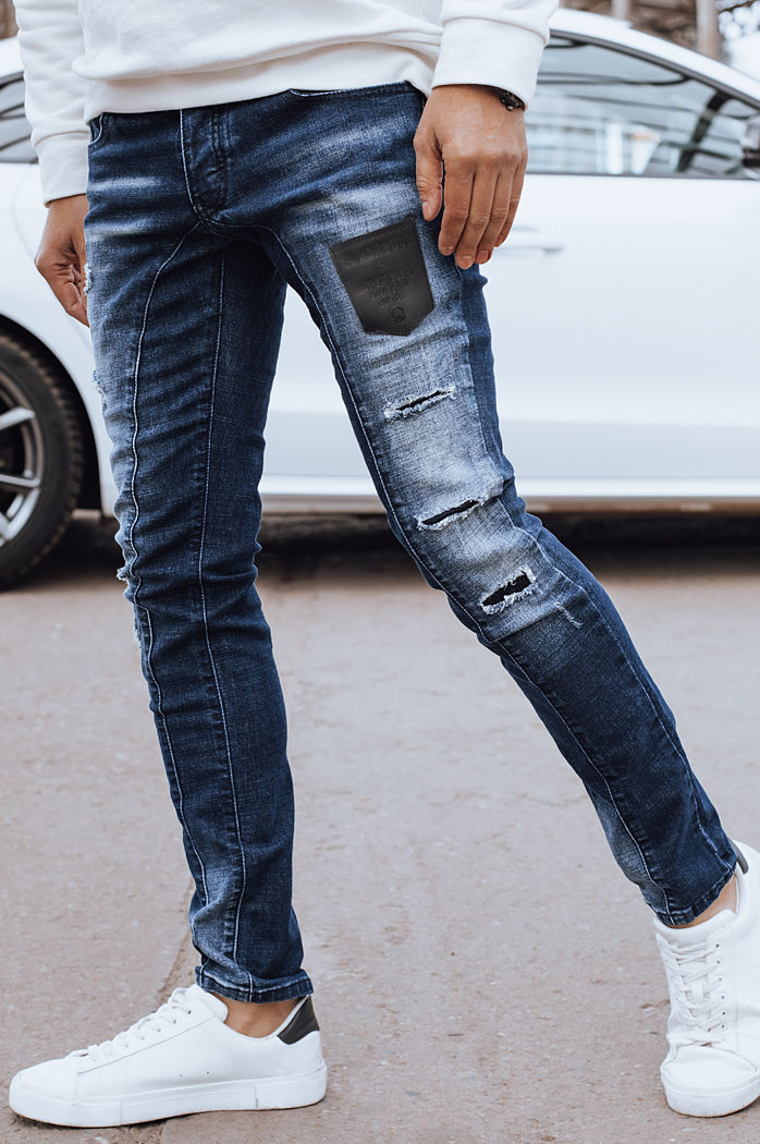 Spodnie męskie jeansowe niebieskie Dstreet UX4296