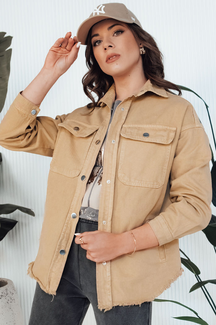 Kurtka jeansowa damska RAWEY beżowa Dstreet TY4308