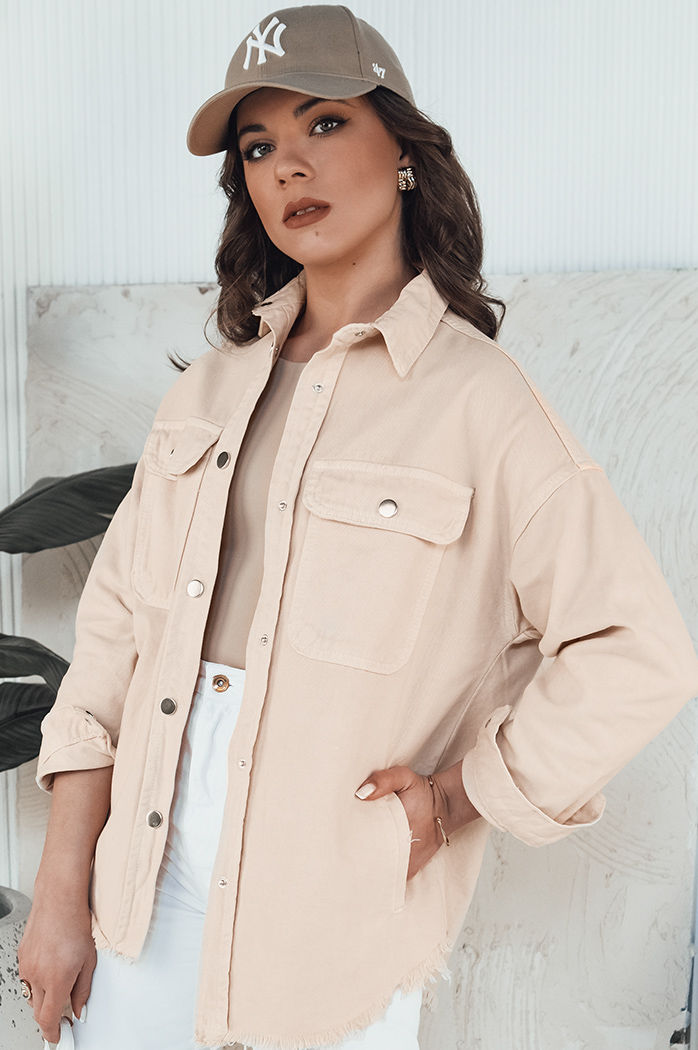 Kurtka jeansowa damska RAWEY jasnobeżowa Dstreet TY4315