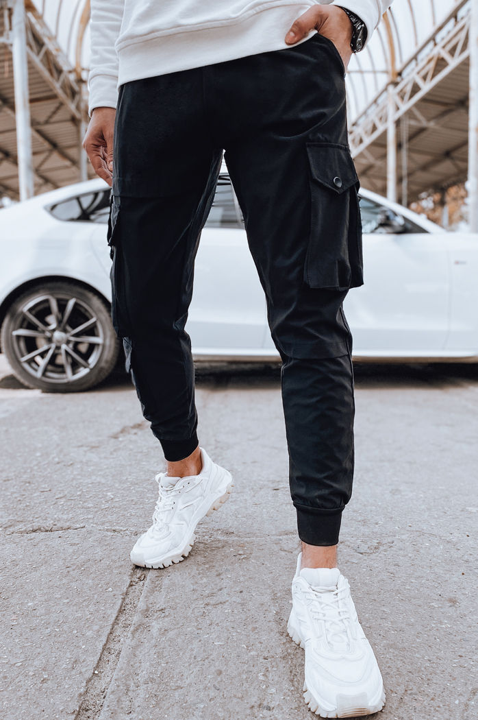 Spodnie męskie bojówki czarne Dstreet UX4303