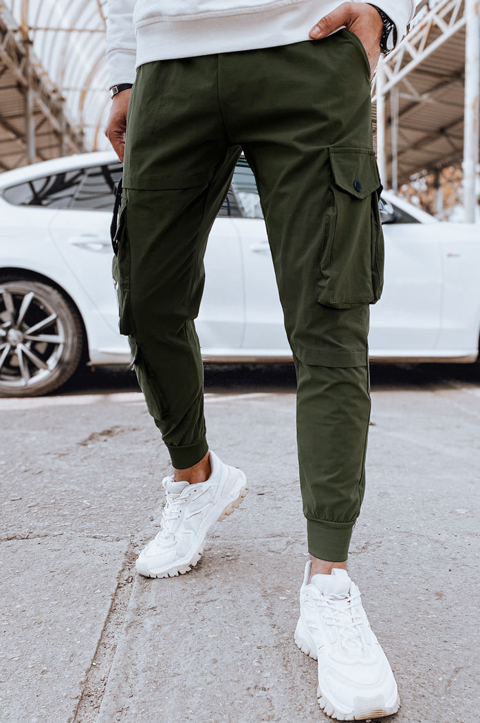 Spodnie męskie bojówki zielone Dstreet UX4304