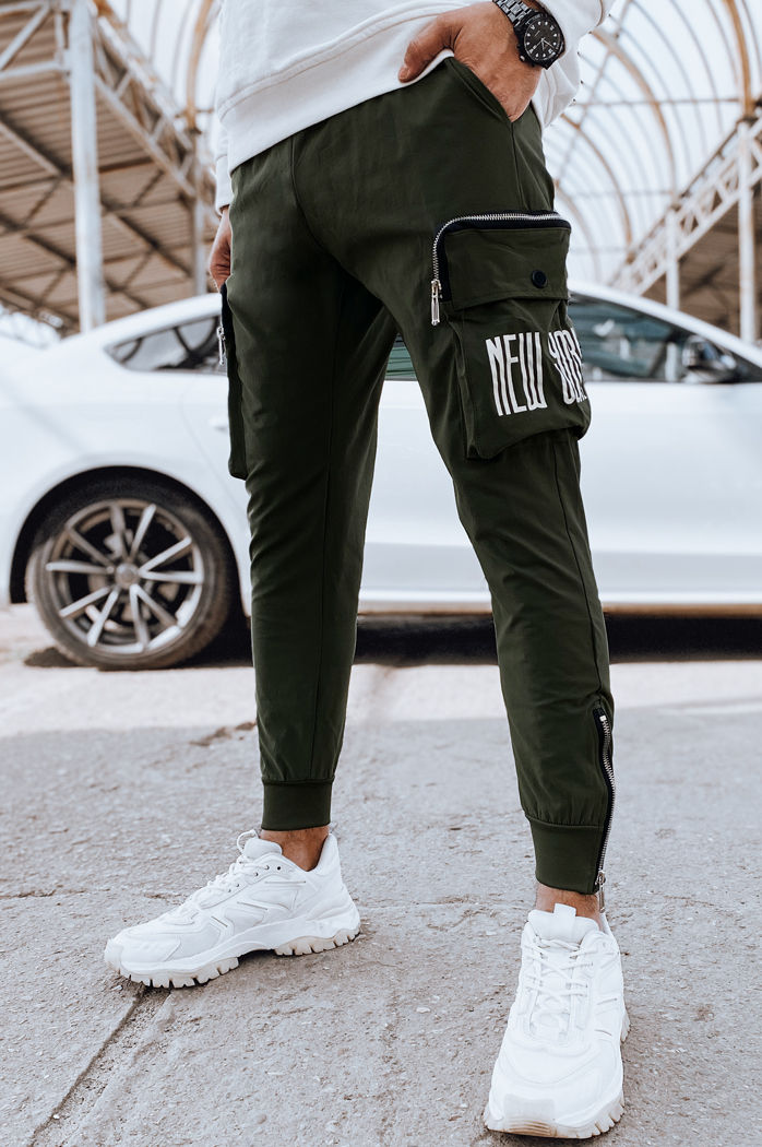 Spodnie męskie bojówki zielone Dstreet UX4310