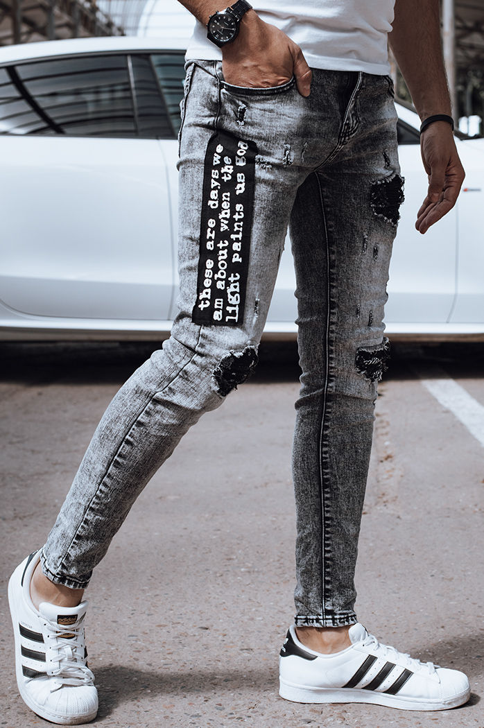 Spodnie męskie jeansowe czarne Dstreet UX4358