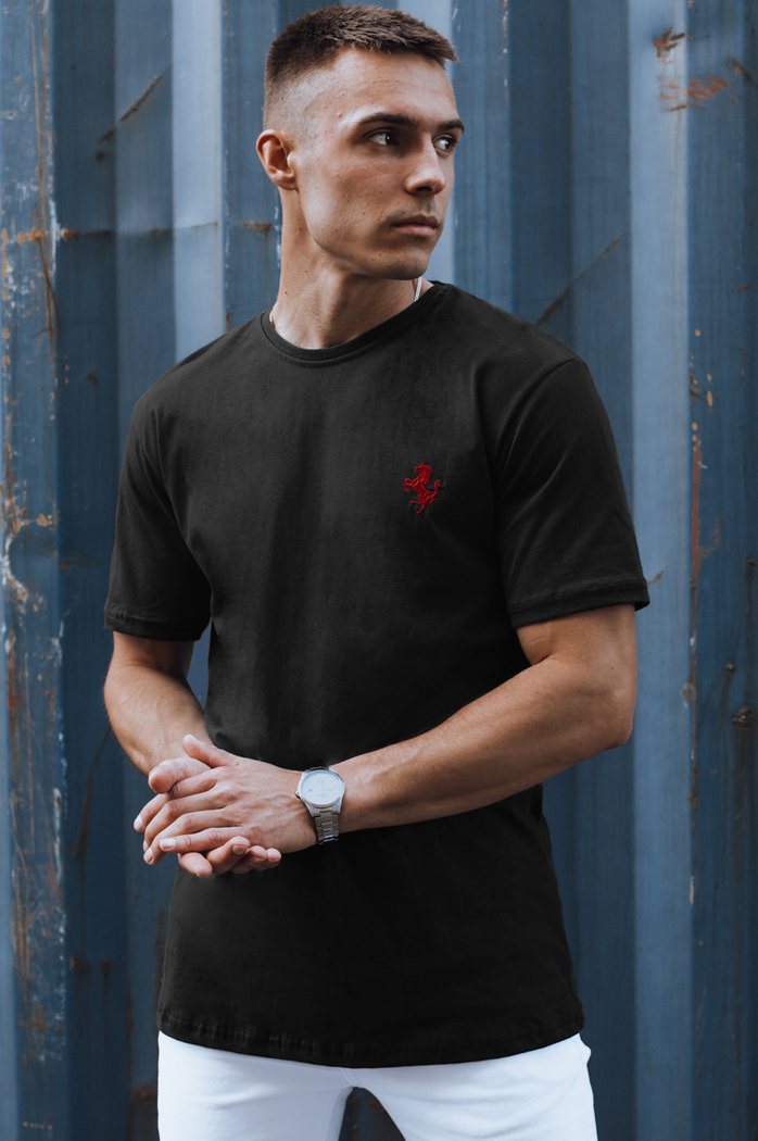 Koszulka męska czarna Dstreet RX5567