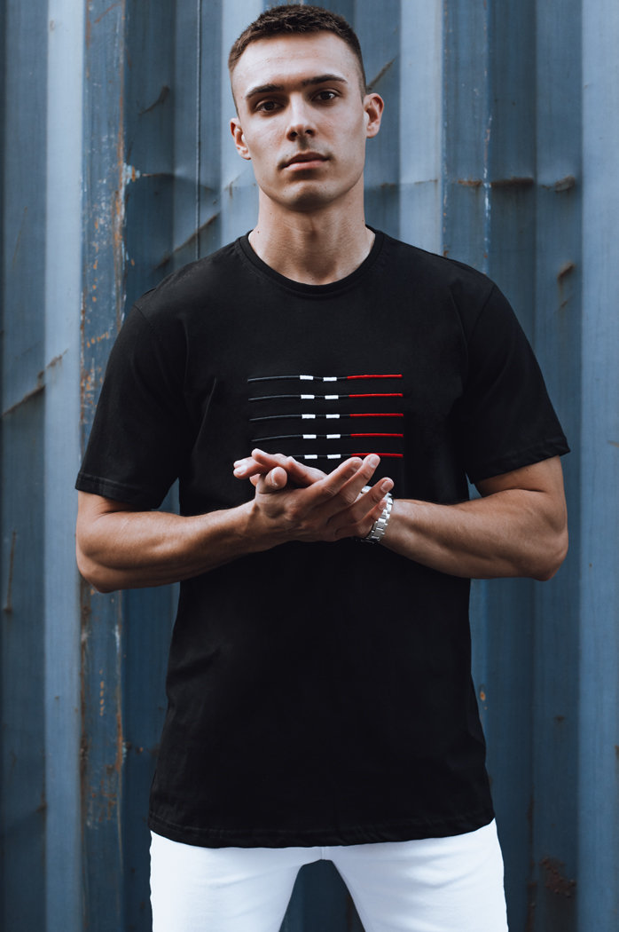 Koszulka męska czarna Dstreet RX5570