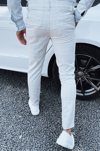 Spodnie męskie jasnoszary Dstreet UX4389