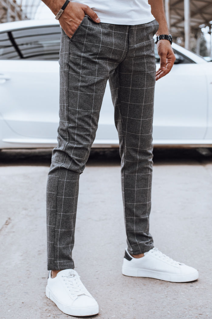 Spodnie męskie casual ciemnoszare Dstreet UX4396