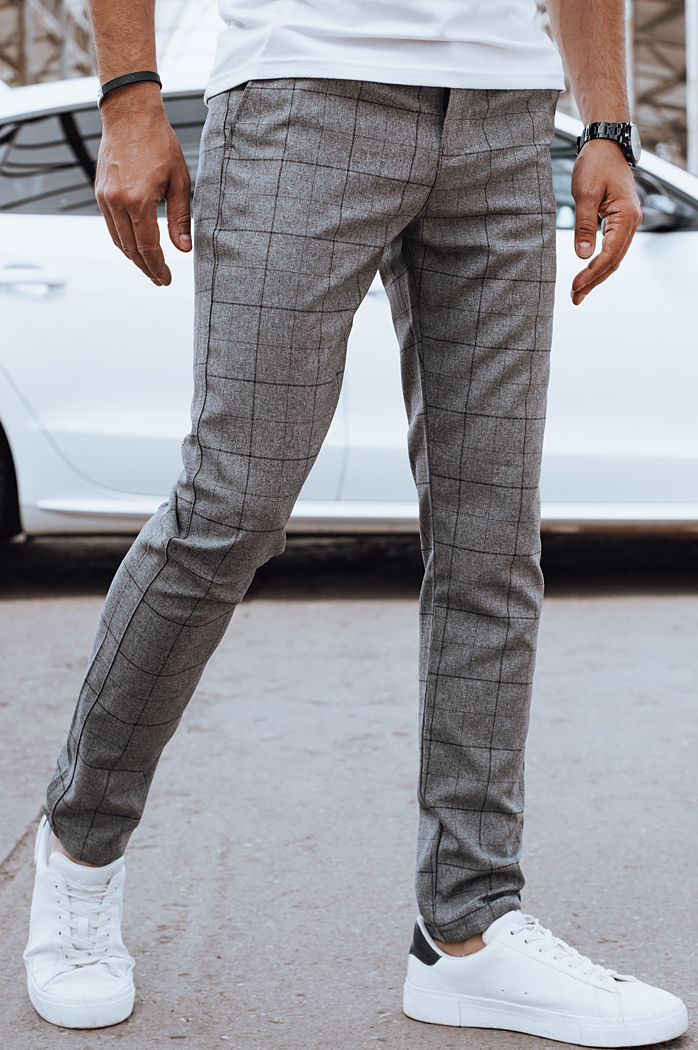 Spodnie męskie casual ciemnoszare Dstreet UX4403