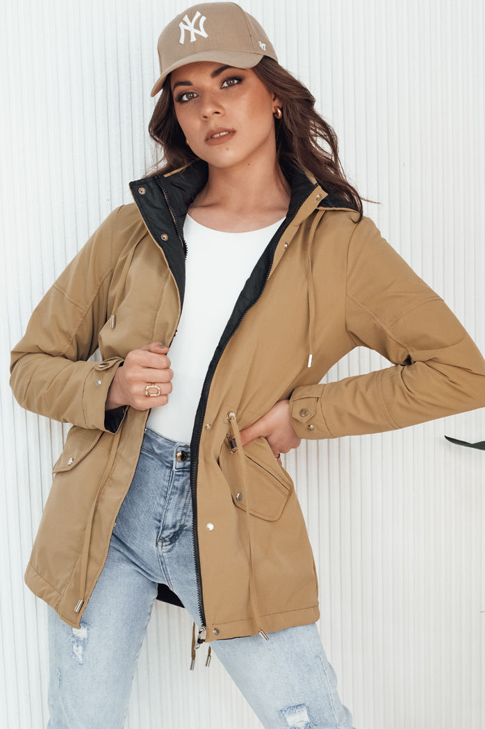 Kurtka damska ELINA ciemnobeżowa Dstreet TY4344