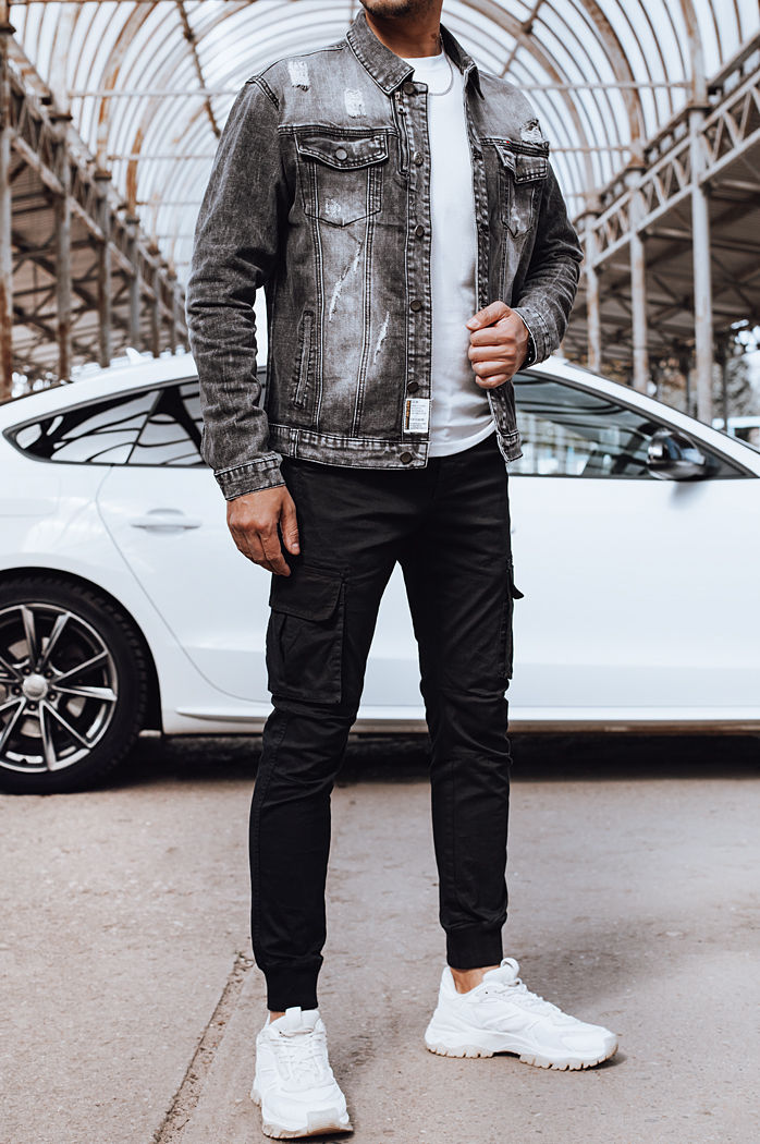 Kurtka męska jeansowa czarna Dstreet TX4696