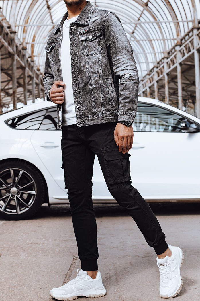 Kurtka męska jeansowa szara Dstreet TX4697