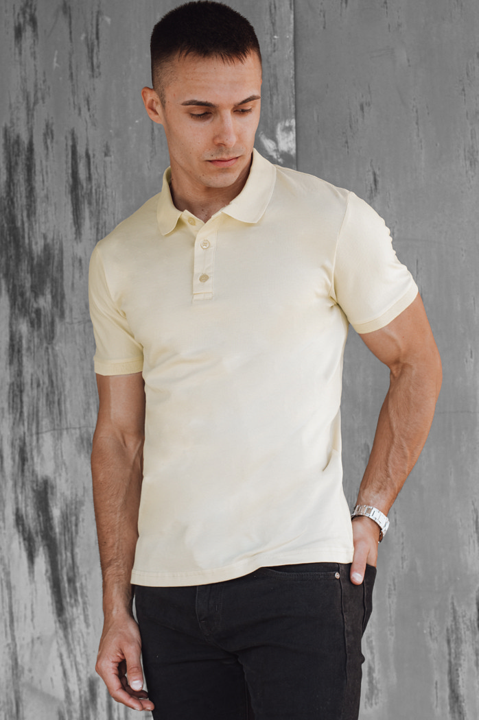 Koszulka męska polo żółta Dstreet PX0606