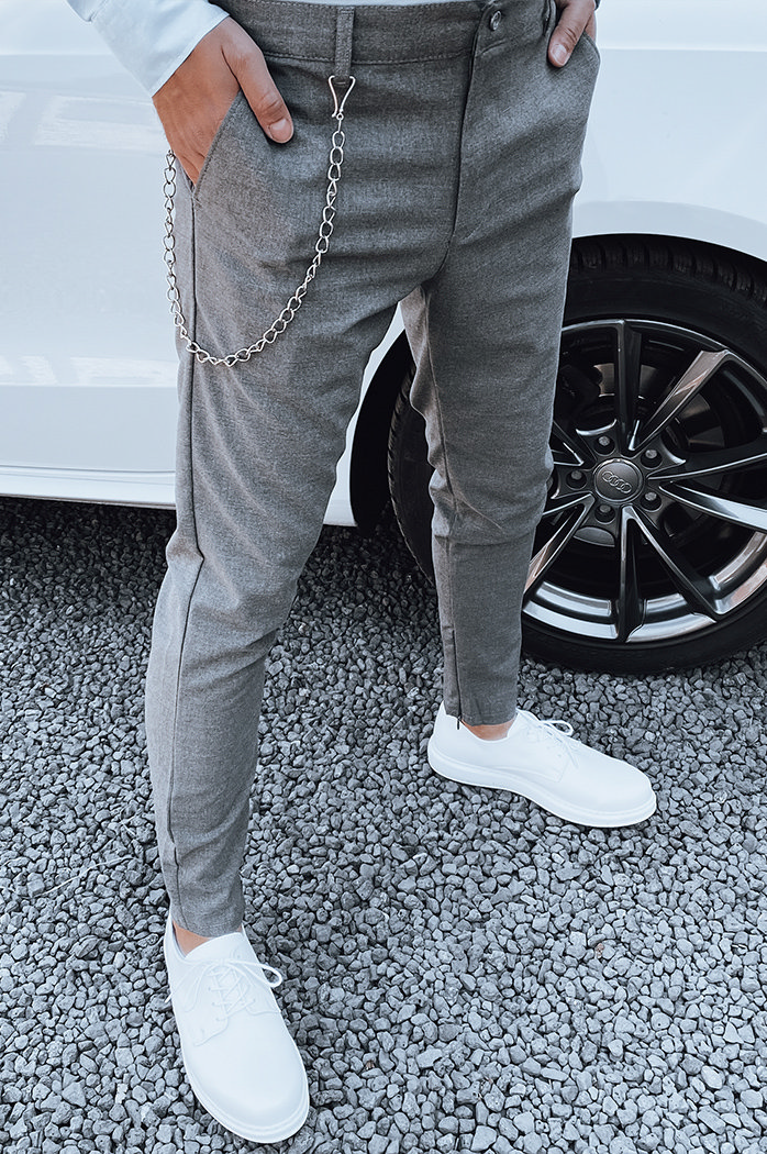 Spodnie męskie ciemnoszare Dstreet UX4409