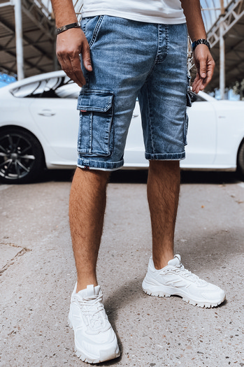 Spodenki męskie jeansowe bojówki granatowe Dstreet SX2410